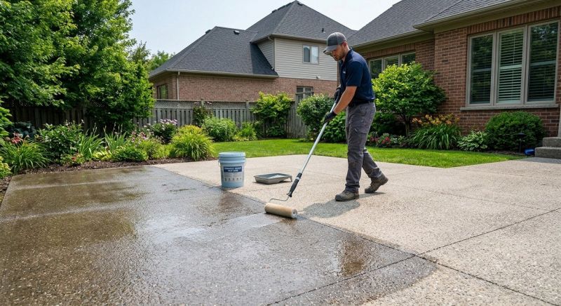 Stamped Concrete Sealing in Bellevue, WA